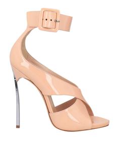 Сандалии Casadei, бледно-розовый