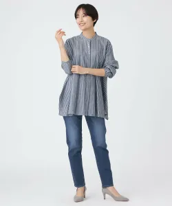 Эластичные джинсовые брюки Evex By Krizia, цвет Navy