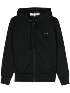 Comme Des Garçons Play худи на молнии с нашивкой, черный