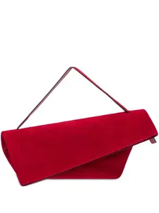 Клатч асимметричного силуэта Alberta Ferretti, красный