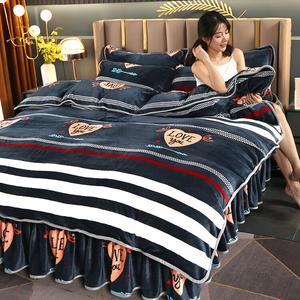 FUANNA Комплект постельного белья 1,5 м, 4 предмета, пододеяльник 200x230 см, Simple Love