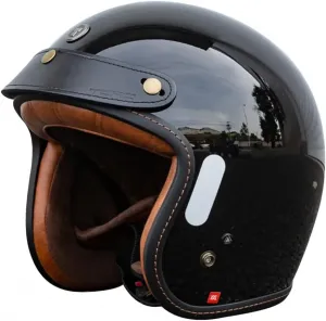 Мотоциклетный шлем, сертифицированный по стандарту ECE 22.06, подходит для скутеров, мопедов, чопперов и мотороллеров Vespa BOSERMEM, Black