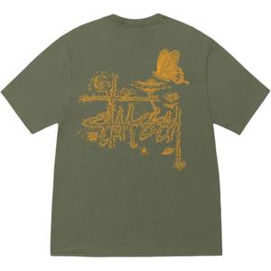 Футболка Stüssy In Bloom Printed Stussy, оливковый