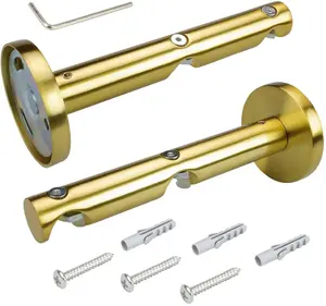 Потолочный кронштейн Liedeco для карнизов, (1 шт.), для карнизов Ø 16 мм Ø 1,6 см, цвет goldfarben/matt