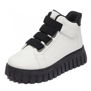 JINDUN Женские дышащие устойчивые к истиранию высокие повседневные кроссовки White Black, цвет White Black