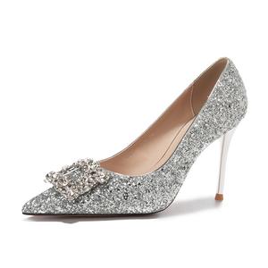 Женские туфли на высоком каблуке WEISHIBANGWEI, Silver