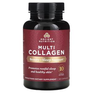 Ancient Nutrition Multi Collagen Beauty + Sleep Support 90 капсул