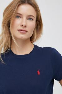 Хлопковая футболка Polo Ralph Lauren, темно-синий