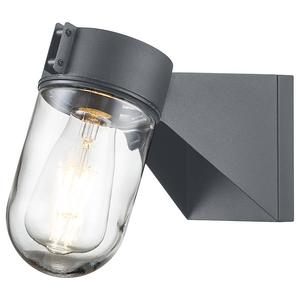 Настенный светильник Elstead Portofino, серый - сталь - прозрачное стекло - 10 x 20 x 25 см