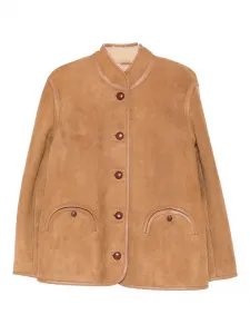 Замшевая куртка на пуговицах Blazé Milano, коричневый