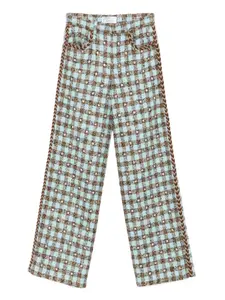 Брюки в клетку гингем Giuseppe Di Morabito, синий