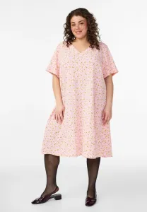 Flash mit kurzen ärmeln und vausschnitt/// дневное платье Zizzi, Rose Flower