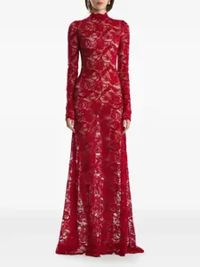 Макси-платье с высоким воротником 2310 STUDIO, красный