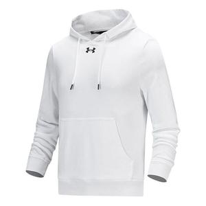 Толстовка hustle fleece hoodie 'white' Under Armour, белый