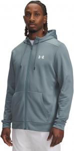 Толстовка Under Armour мужская Armourfleece с молнией, (587) Jasper Blue/White