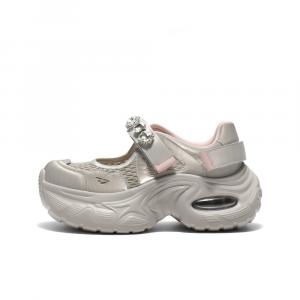 Туфли Мэри Джейн на платформе женские BELLE, Silver Gray/Pink