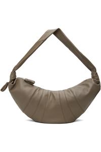 Lemaire Большая сумка для круассанов цвета хаки