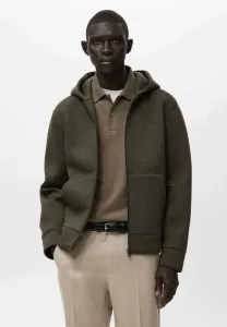 Толстовка на молнии Mango, Kaki