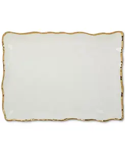 Прямоугольное блюдо в стиле Регентства Certified International, gold