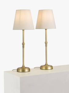 Тонкий настольный светильник Isabel John Lewis, Set of 2, Antique Brass