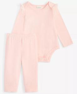 Боди и брюки с рюшами Tiny Dancer для маленьких девочек, комплект из 2 предметов First Impressions, розовый
