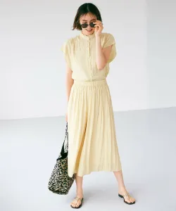 Брюки со сборками и легкой драпировкой Suite L, цвет Yellow [040]