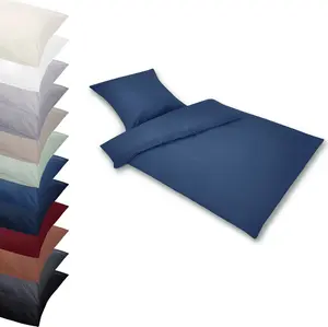 Комплект постельного белья ПРЕМИУМ 135x200-80x80 см из МИКРОФИБРЫ, комплект постельного белья, наволочка, пододеяльник, пододеяльник, цвет: джинс Posteli