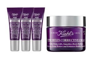 Kiehl's Keyanshi мультикорректирующий крем для глаз и лица travel kit: подтягивающий, увлажняющий, восстанавливающий 3мл*3+7мл