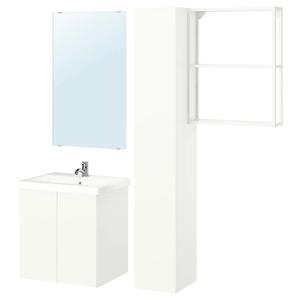Комбинация для ванной ENHET IKEA, 64x43x65 см, белый