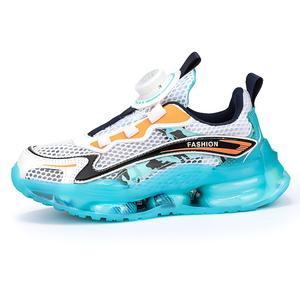 Кроссовки для бега для детей, устойчивые к истиранию, с отскоком, дышащие, легкие, с амортизацией, низкие QIQUDUCK, синий