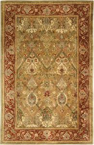 Ковер SAFAVIEH, 122 x 183 см, Persian Legend Collection, Dark Olive & Rust, ручной работы из традиционной шерсти, идеален для помещений с высокой проходимостью: прихожая, гостиная, спальня (PL519B)