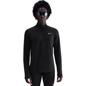 Мужская зимняя футболка Repel Winterized Stride с половинной молнией Nike Nike, Black/Reflective Silv