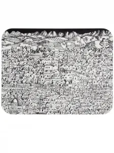 Поднос 'Jerusalem' Fornasetti, белый