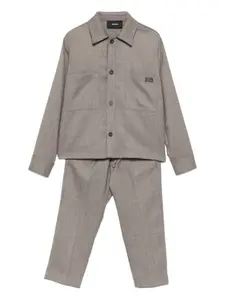 Спортивный костюм из шерсти и хлопка I'M Brian, коричневый