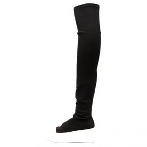 Rick Owens DRKSHDW Ботинки Abstract Stockings Boot Black Milk Women's