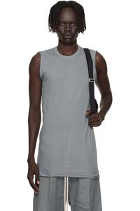 Майка базового размера Gray Concordians Rick Owens, Washed Indigo