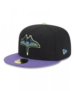 Мужская черная бейсболка Tampa Bay Rays 2024 City Connect 59FIFTY Fitted New Era
