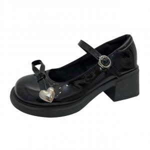 Туфли Мэри Джейн на массивном каблуке Women's VICTORIA&VERA, черный