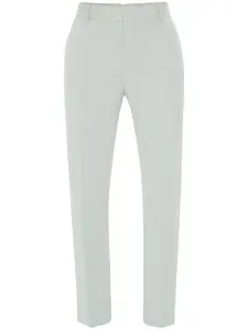 Шерстяные брюки строгого кроя Alexander McQueen, нейтральный