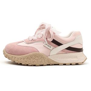 LINGPAO Женские низкие повседневные туфли розовые, цвет Pink