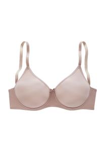 Женский бюстгальтер-минимайзер Perfect Basics с тонкими бретелями и бантиком LASCANA, цвет 4744 Sand