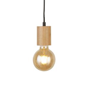 Подвесной светильник searchlight Kergant 1-flammig, сталь/дерево - черный