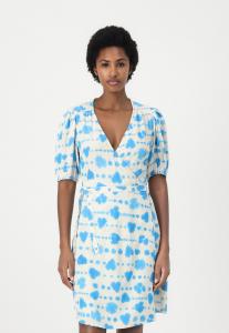 Платье Fabienne Chapot CLEO WRAP DRESS, Warm White/Blue Wave/Blue