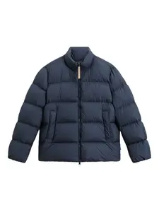 Стеганая куртка с высоким воротником Woolrich, синий