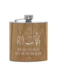 Mr. & Mrs. Panda Фляга с лобстером и пшеницей, с надписью коричневого цвета