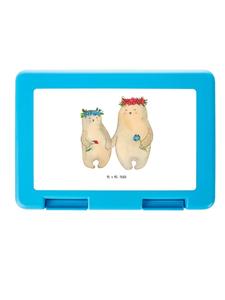 Mr. & Mrs. Panda Ящик для хранения в форме медведя с цветочным венком, без надписи, белого цвета