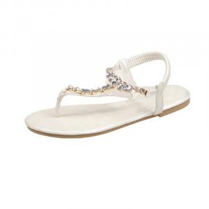 TAFN Женские сандалии на одной застежке серебристые, цвет Silver