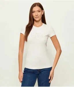 Футболка slim fit Guess Jeans, кремовый