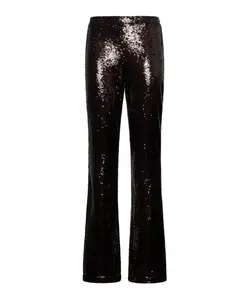 Расклешенные брюки с пайетками Silvian Heach, коричневый