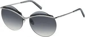 Современные прямоугольные солнцезащитные очки Marc Jacobs, серые (рутений/темно-серый цвет), 62, Silver